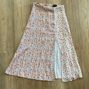 Floral Midi Skirt